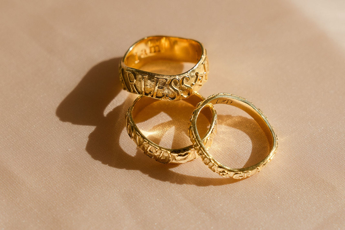 Affirmation Stacking Rings