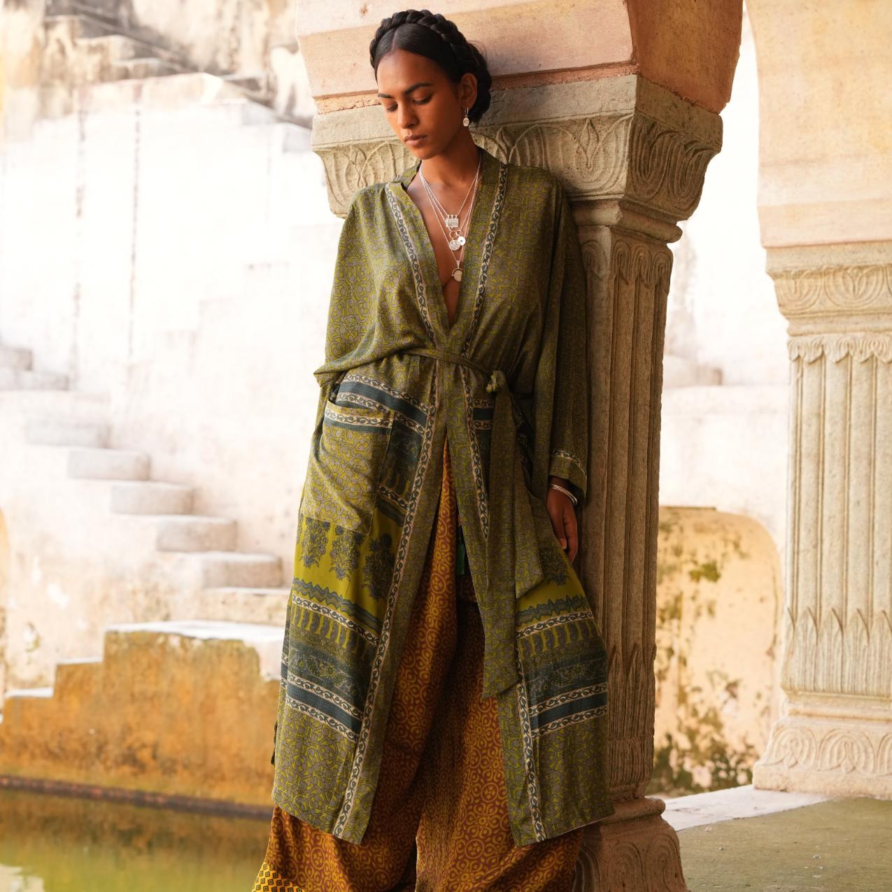 Loft & Daughter midi kimono campaign shot