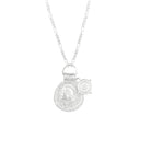 You Got This Athena necklace with a round charm and chain on a white background