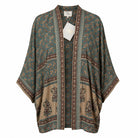 Rust Blossom short sari kimono