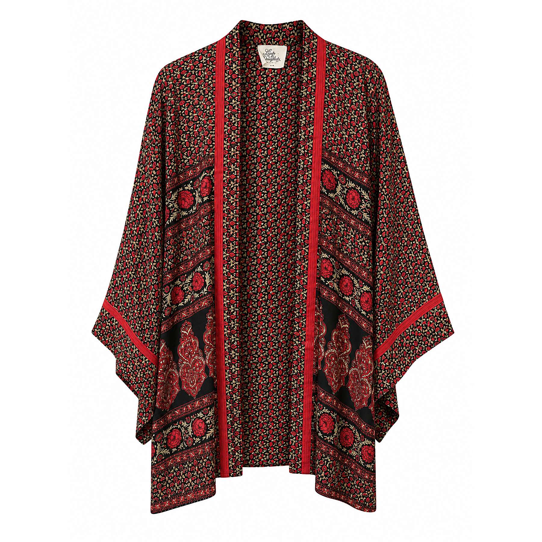 Rouge Rose short sari kimono