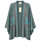 Turquoise Trail short sari kimono