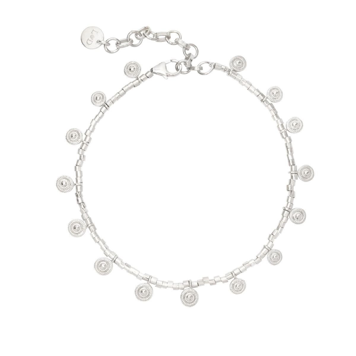 Bishnoi Coin Bracelet Silver