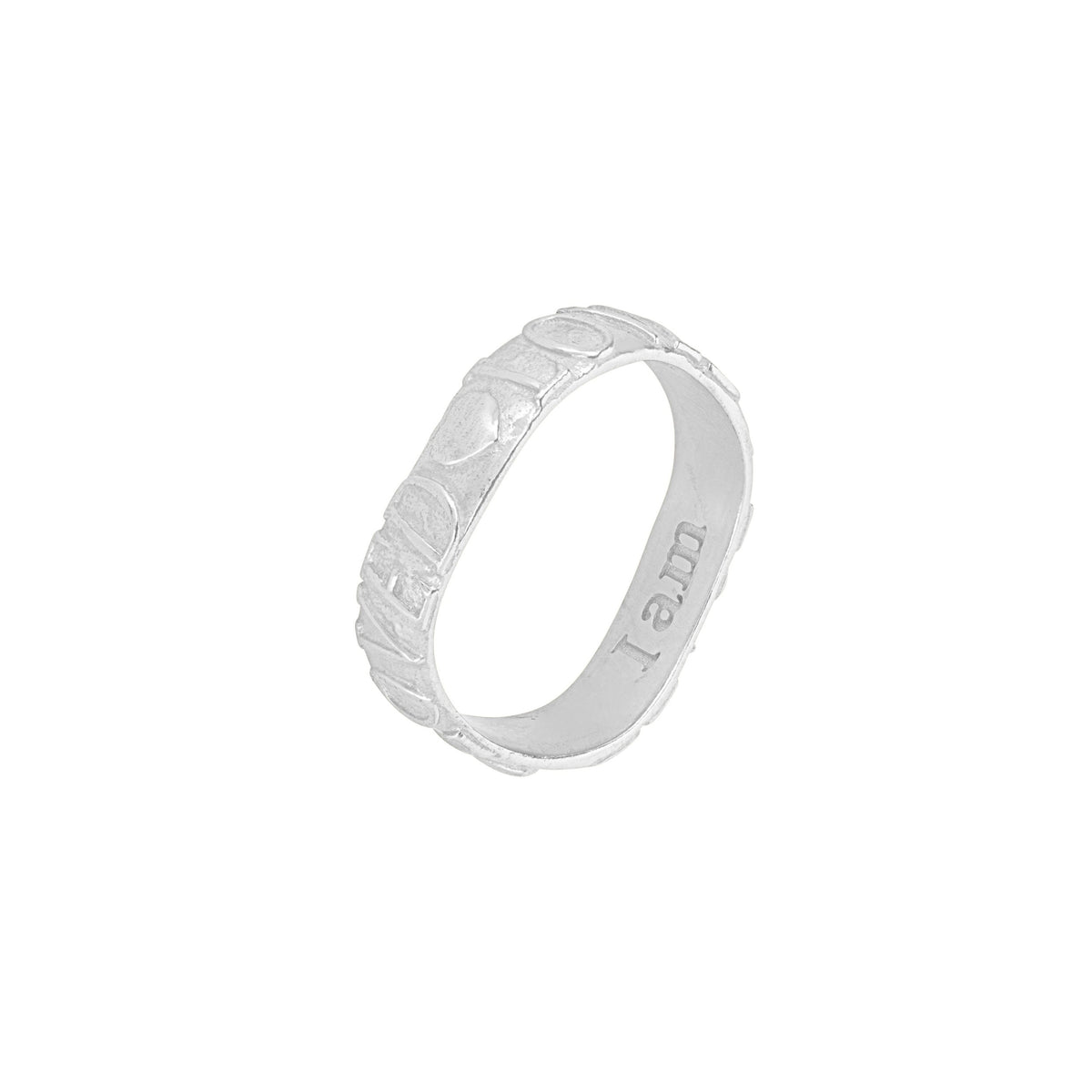Loved Affirmation Stacking Ring Silver – Loft & Daughter